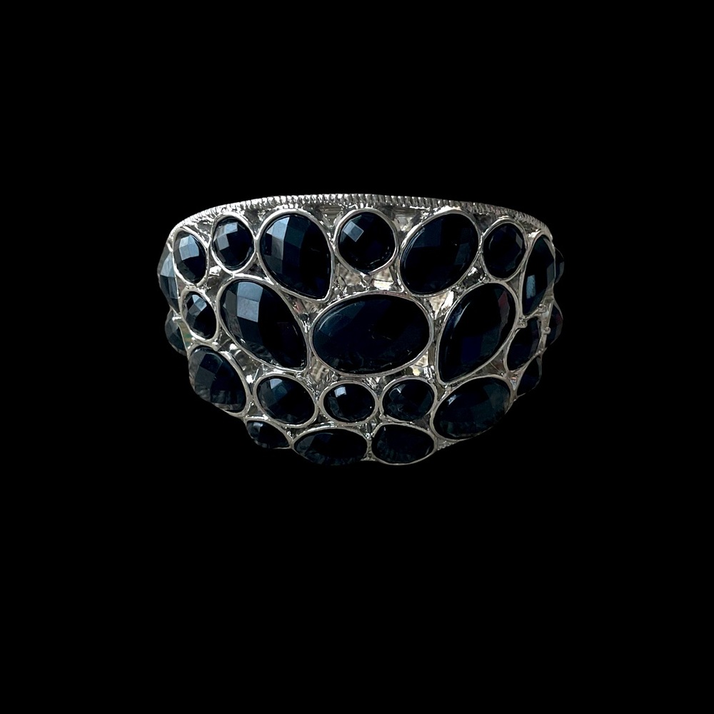 Black rhinestone bracelet